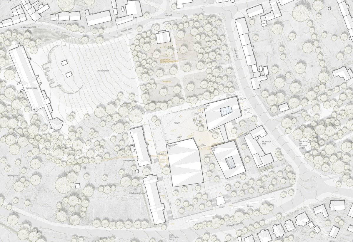 Lageplan (Auer Weber Architekten, Stuttgart)