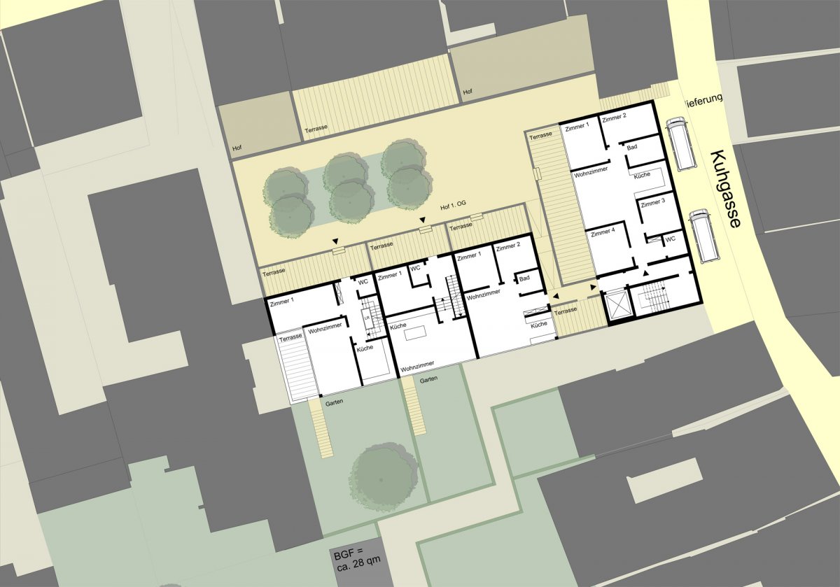 Beispielhafter Wohngrundriss, 1. Obergeschoss
