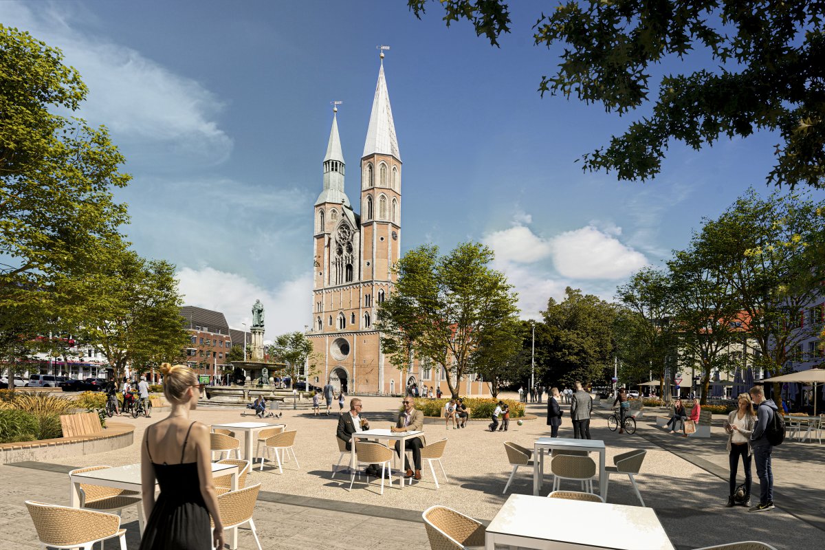 Blick in Richtung Katharinenkirche