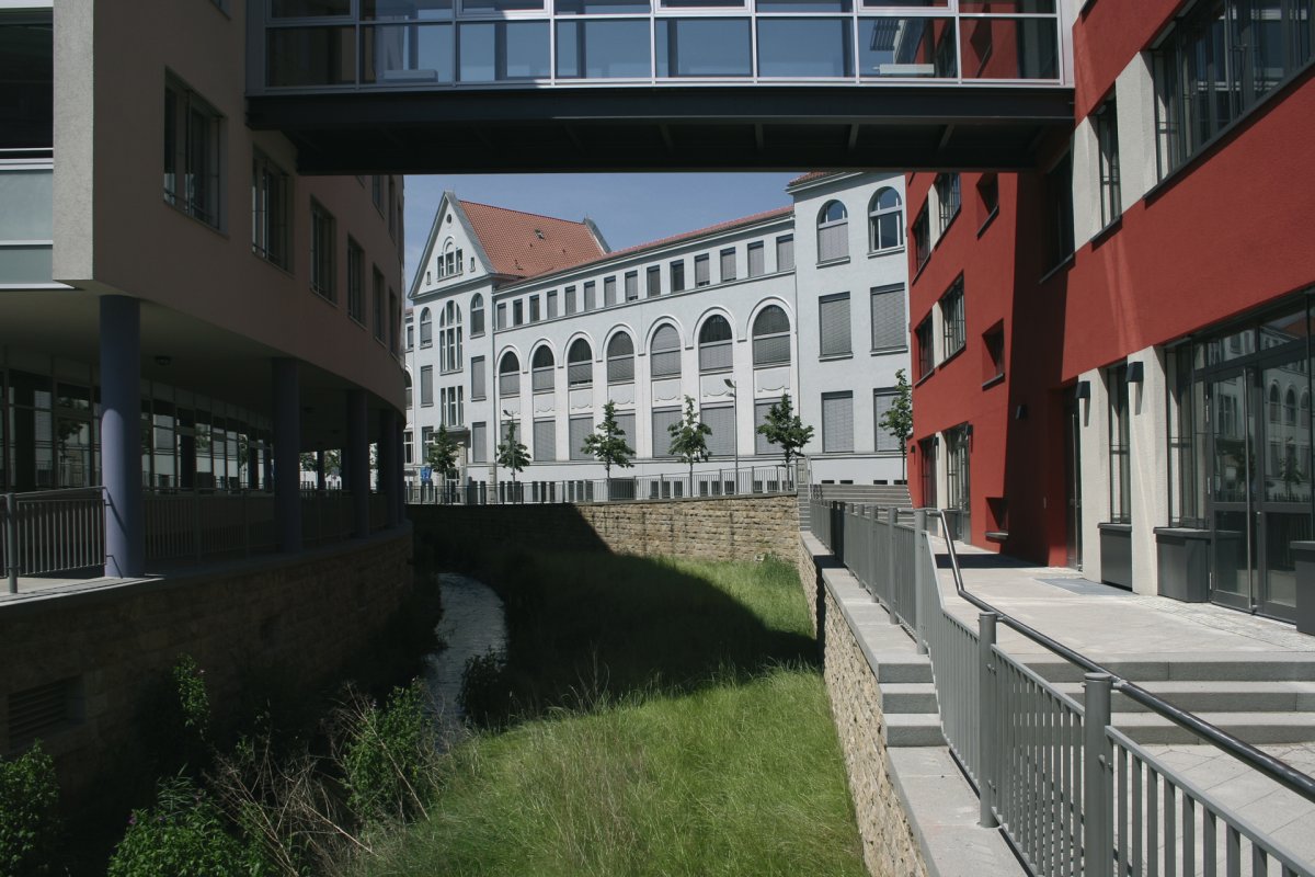Blick auf die Gewehrfabrik