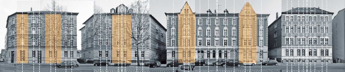 Schema zur vertikalen Fassadengliederung