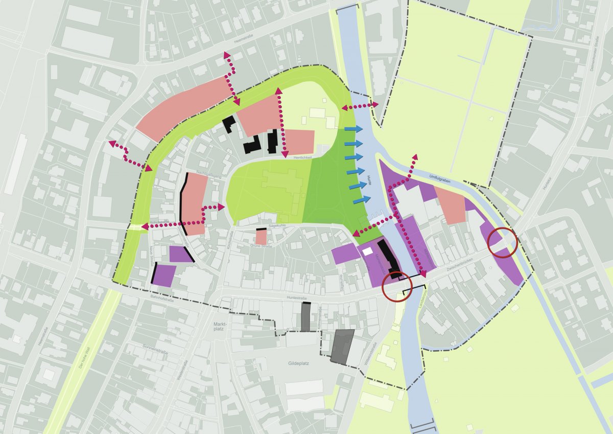 Quartierskonzept Huntetor: Entwicklungspotentiale