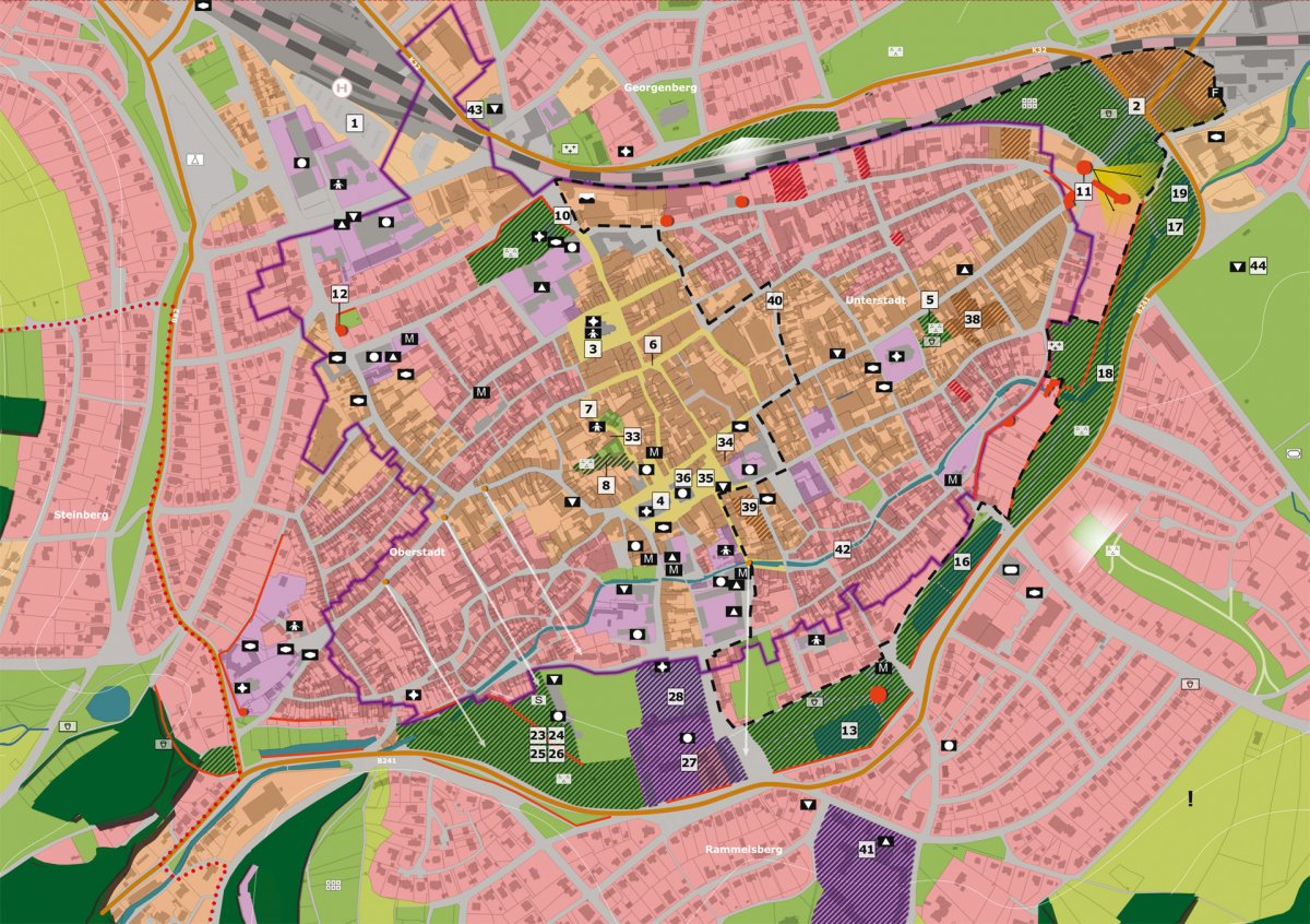 Stadtteilkonzept Altstadt mit Entwicklungsflächen und Maßnahmen