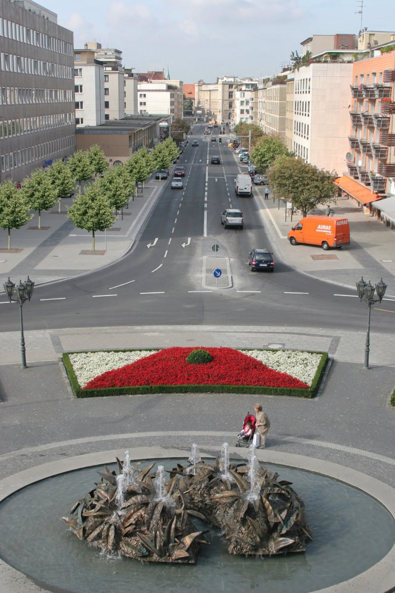 Steinweg, Blick vom Theater