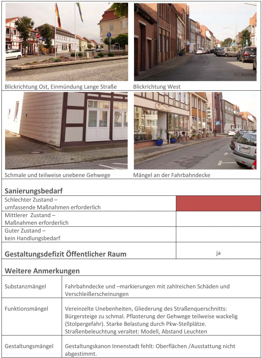 Steckbriefe zum öffentlichen Raum