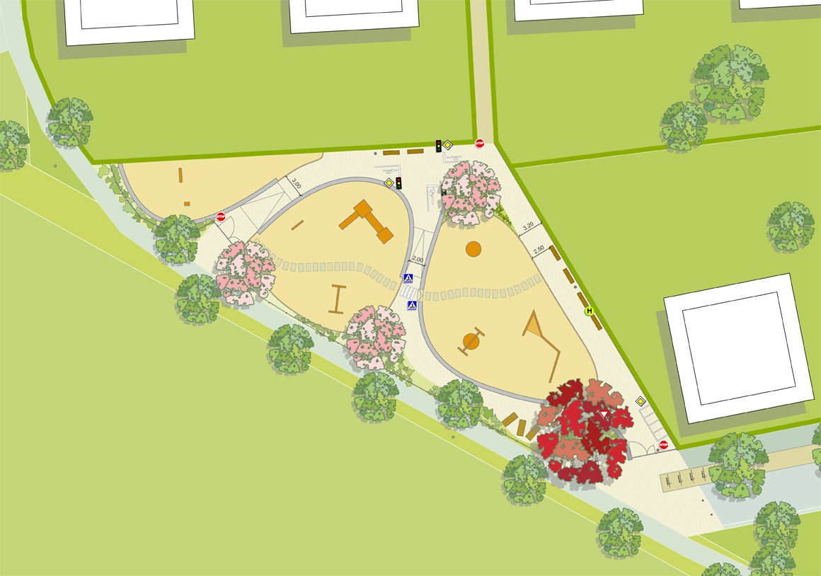 Spielplatz, Vorzugsvariante Gestaltungskonzept